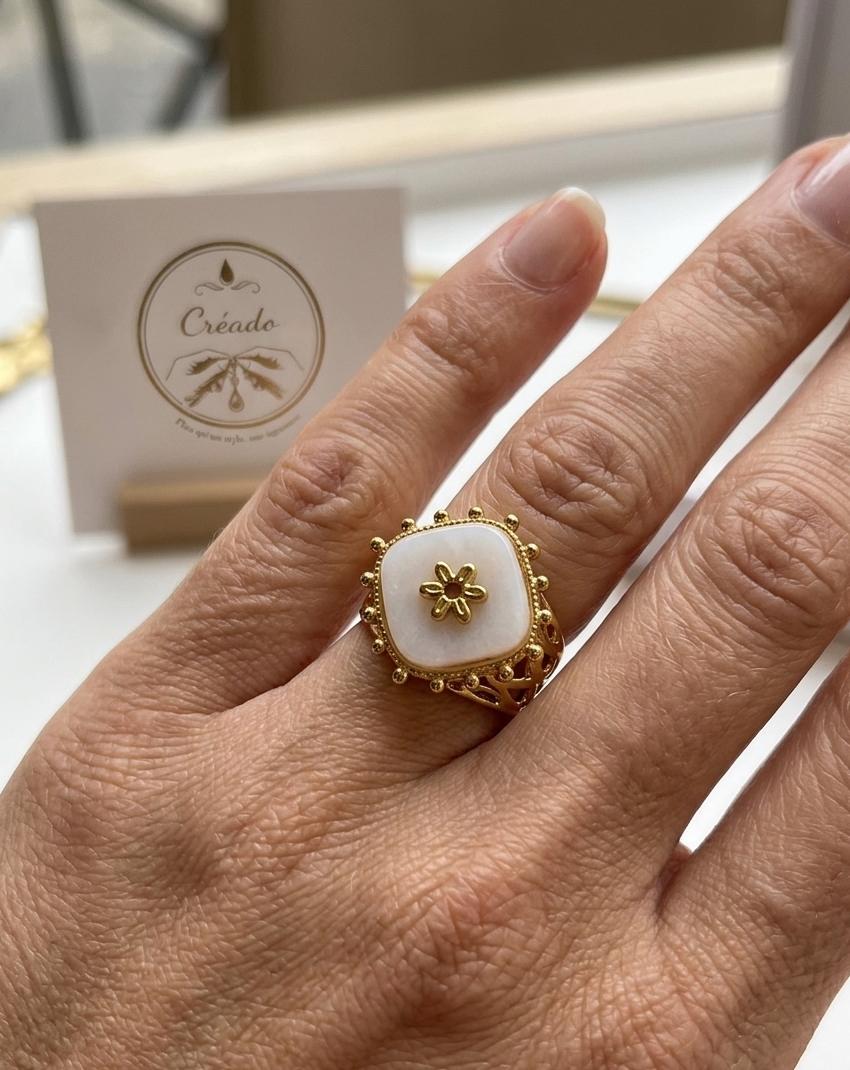 Bague en acier inoxydable la printanière