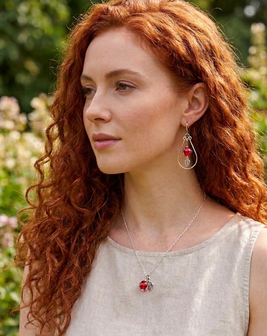 Boucles d'oreille Pomme