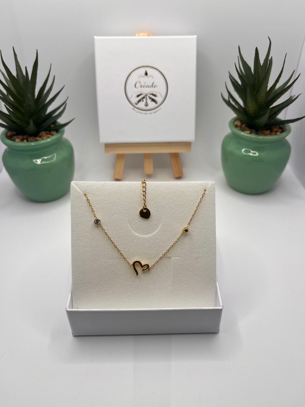 Bracelet de cheville coeur ouvert