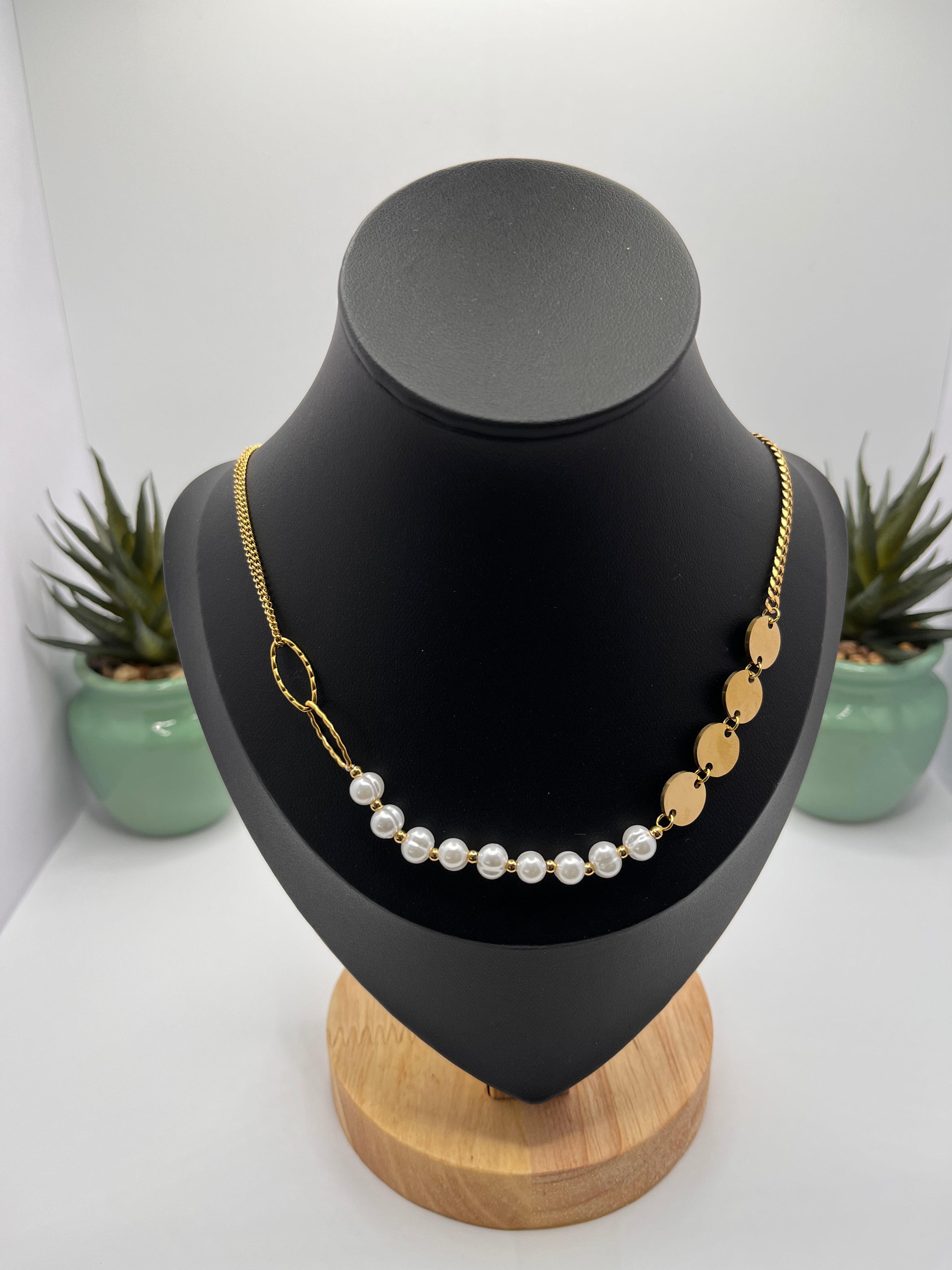 Collier acier inoxydable Le perla