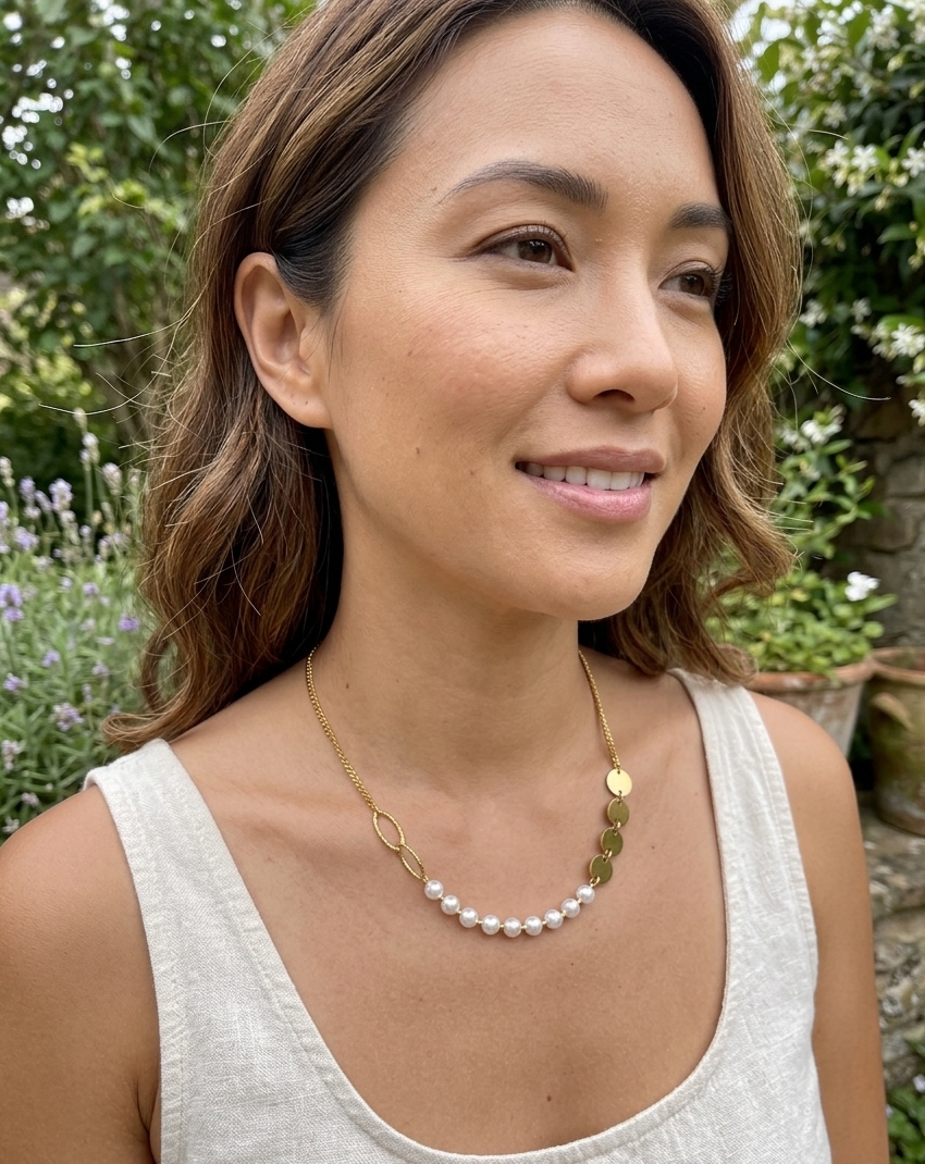 Collier acier inoxydable Le perla