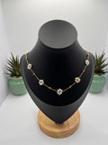 Collier pâquerettes en acier inoxydable
