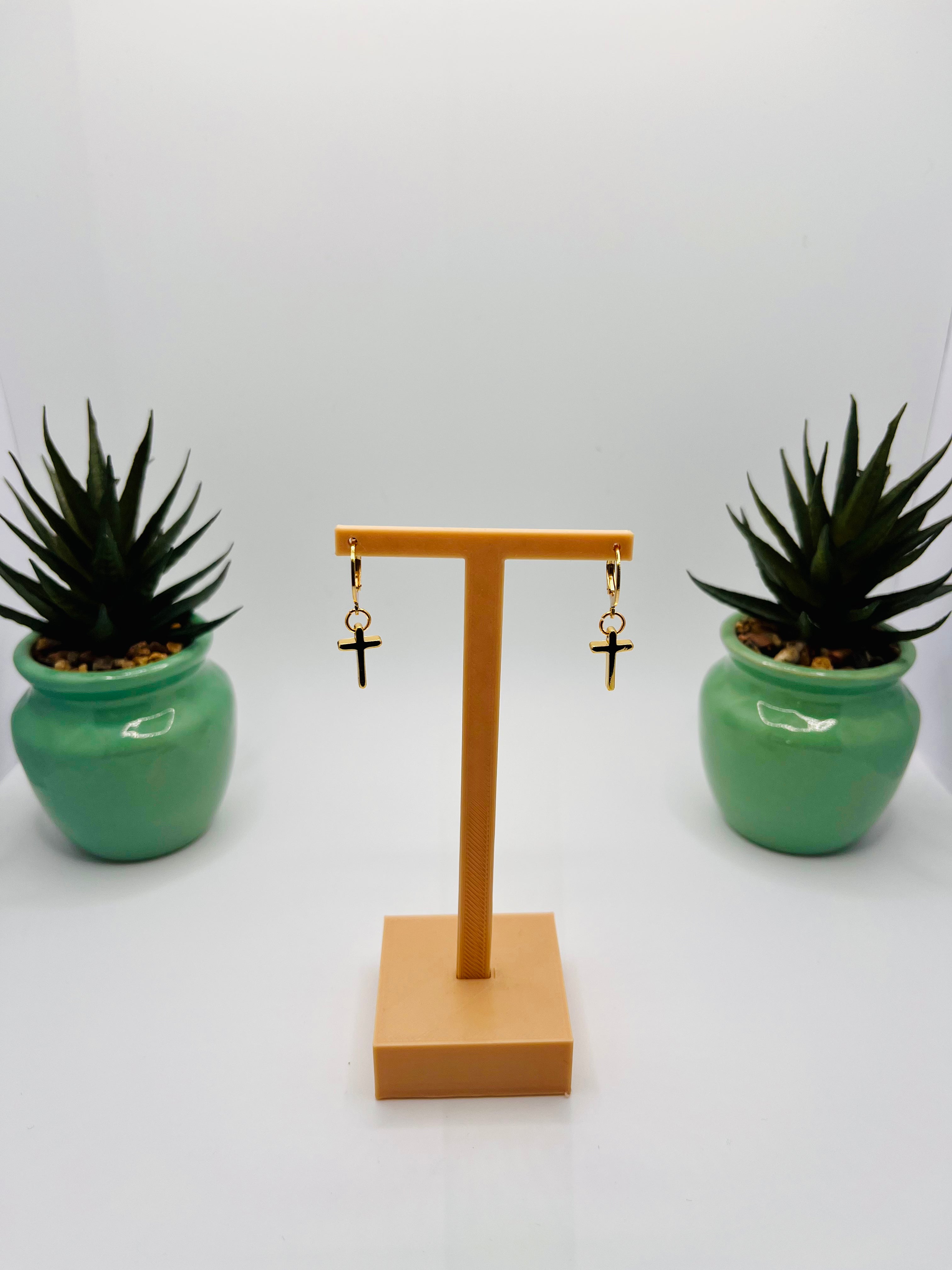 Créole croix acier inoxydable